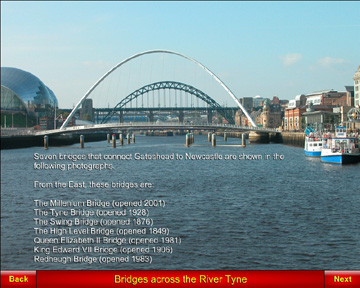 Bridges across the Tyne at Newcastle